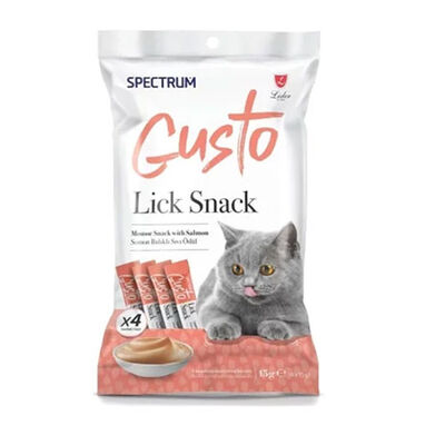 Spectrum Gusto Somon Balıklı Sıvı Kedi Ödül Maması 4x15 Gr 