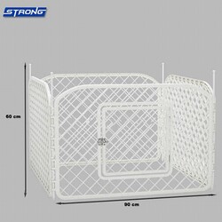 STRONG - Strong Plastik 4 Adet Panel Köpek Çiti 90x60 Cm 
