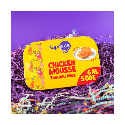 Supreme Cat Mousse Tavuklu Yetişkin Kedi Konservesi 85 Gr 6 Al 5 Öde 