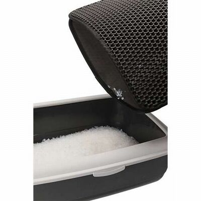 Trixie Çift Katlı Kedi Tuvaleti Önü Paspası 40x55 Cm Gri 