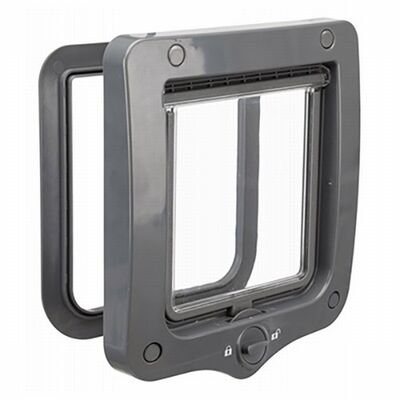 Trixie Plastik Çift Yönlü Kedi Kapısı 20x22 Cm Gri 