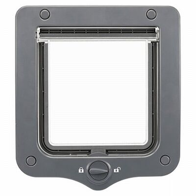 Trixie Plastik Çift Yönlü Kedi Kapısı 20x22 Cm Gri 