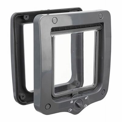 Trixie Plastik Dört Yönlü Kedi Kapısı 20x22 Cm Gri 