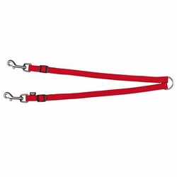 Trixie - Trixie Ayarlanabilir İkili Köpek Gezdirme Aparatı XS-M 40-70 Cm Kırmızı 