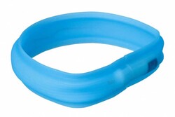 Trixie - Trixie Işıklı Köpek Tasması 70 Cm 30 Mm Mavi L-XL