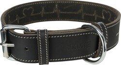 Trixie - Trixie Kalın Deri Köpek Boyun Tasması 38-47 Cm 40 Mm Medium Siyah