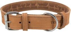 Trixie - Trixie Kalın Deri Köpek Boyun Tasması 55-65 Cm 40Mm L-XL Kahverengi