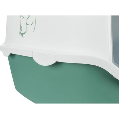 Trixie Kapalı Kedi Tuvaleti 40x40x56 Cm Yeşil Beyaz 