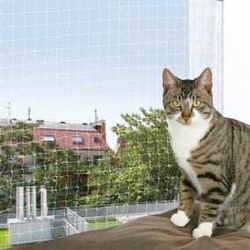 Trixie - Trixie Transparan Kedi Cam Koruma Ağı 4x3 Mt