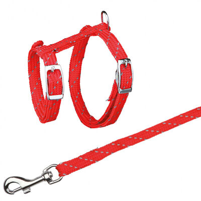 Trixie Fosforlu Kedi Göğüs Tasma Seti 18-35 Cm 10 Mm