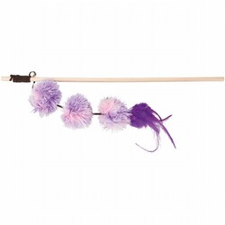 Trixie Peluş Pompom Top Valerianlı Kedi Olta Oyuncağı 40 Cm - Thumbnail
