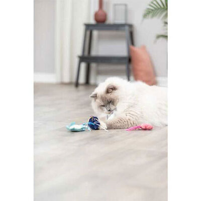 Trixie Kedi Otlu Deniz Canlıları Peluş Kedi Oyuncağı 5-8 Cm 