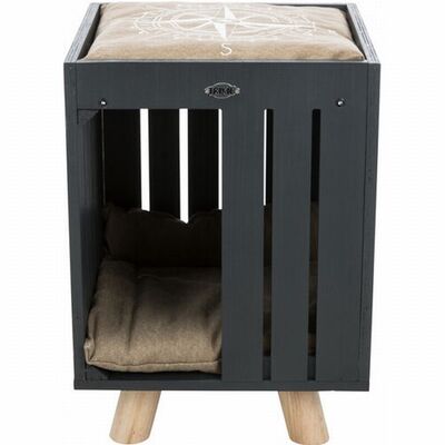 Trixie Kedi Oyun Evi 36x51x36 Cm Antrasit Gri Kum Beji 