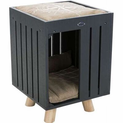 Trixie Kedi Oyun Evi 36x51x36 Cm Antrasit Gri Kum Beji 