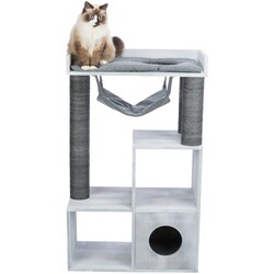 Trixie - Trixie Kedi Oyun Evi ve Tırmalama Tahtası 72x110x38 Cm Gri