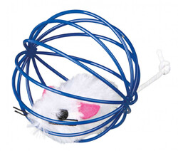 Trixie - Trixie Top İçinde Peluş Fare Kedi Oyuncağı 6 Cm