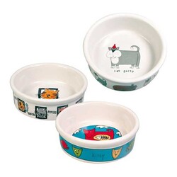 Trixie - Trixie Kedi Seramik Mama Su Kabı 0, 2 Lt 11 Cm