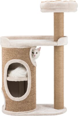 Trixie Kedi Tırmalama ve Oyun Evi 117 Cm Açık Gri Kahverengi