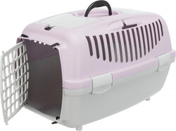 Trixie - Trixie Kedi ve Küçük Irk Köpek Taşıma Kabı XS-S 37x34x55 Cm Açık Gri-Açık Lila