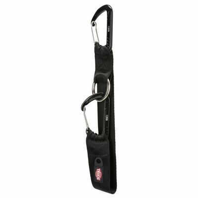 Trixie Köpek Emniyet Kemeri Bağlantı Kayışı Karabinalı Siyah 38 mm 30 Cm 