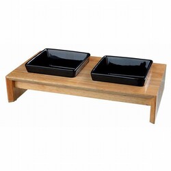 Trixie - Trixie İkili Seramik Kedi Köpek Mama Su Kabı 2x0,4 Lt 36x19x7 Cm 