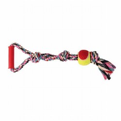 Trixie - Trixie Tenis Toplu Tutamaçlı Pamuk Dental İp Köpek Oyuncağı 50 Cm 