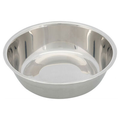 Trixie Melamin Paslanmaz Çelik Kedi ve Köpek Mama Su Kabı Beyaz 0,4 Lt 17 Cm 