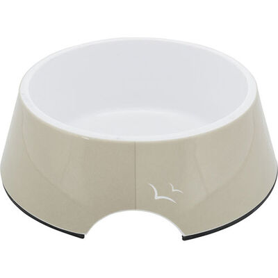 Trixie Melamin Paslanmaz Çelik Köpek Mama Su Kabı Kum Beji 0,8 Lt 22 Cm 