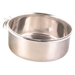 Trixie - Trixie Paslanmaz Papağan Yem Kabı 600 Ml 12 Cm