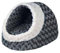 Trixie Peluş Kedi ve Küçük Irk Köpek Yatağı 35x26x41 Cm Gri Bej - Thumbnail