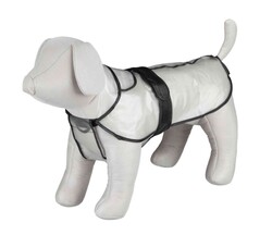 Trixie - Trixie Şeffaf Siyah Biyeli Köpek Yağmurluğu Medium 46 Cm