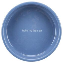 Trixie Seramik Kedi Mama ve Su Kabı 0,3 Lt 15 Cm Açık Mavi Beyaz - Thumbnail
