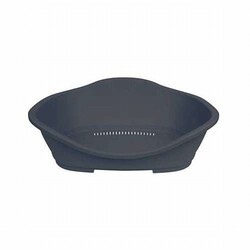 Trixie - Trixie Sert Plastik Köpek Yatağı No:4 88x62 Cm Gri 