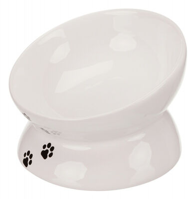 Trixie Yükseltilmiş Ergonomik Seramik Kedi Mama Su Kabı 0,15 Lt 13 Cm