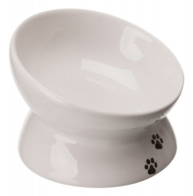 Trixie Yükseltilmiş Ergonomik Seramik Kedi Mama Su Kabı 0,15 Lt 13 Cm