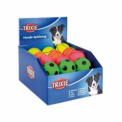 Trixie - Trixie Yüzen Natürel Kauçuk Fosforlu Top Köpek Oyuncağı 6 Cm 