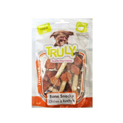 Truly - Truly Bone Snacks Chicken Rawhide Tavuklu Kurutulmuş Köpek Ödülü 90 Gr 