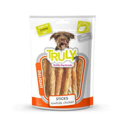Truly - Truly Jerky Tavuk Sargılı Kemik Köpek Ödülü 90 Gr 