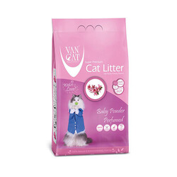 VanCat - Van Cat Baby Powder Parfümlü İnce Taneli Kedi Kumu