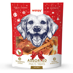 Wanpy - Wanpy Karışık Yılbaşı Köpek Ödül Maması 300 Gr 