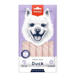 Wanpy - Wanpy Ördekli Krema Köpek Ödülü 5x14 Gr 