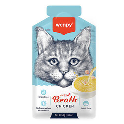 Wanpy Tavuk Etli Tahılsız Kedi Çorbası 50 Gr - Thumbnail