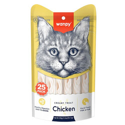 Wanpy - Wanpy Tavuklu Krema Kedi Ödülü 25x14 Gr 