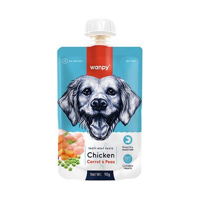 Wanpy Tavuklu ve Havuçlu Ezme Köpek Ödülü 10 Adet 90 Gr 