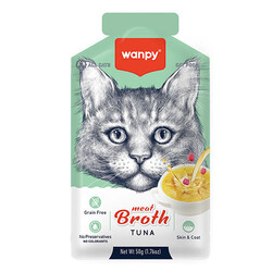 Wanpy Ton Balıklı Tahılsız Kedi Çorbası 50 Gr - Thumbnail