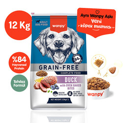Wanpy - Wanpy With Oven Baked Bites Ördekli Tahılsız Yetişkin Köpek Maması 12 Kg 