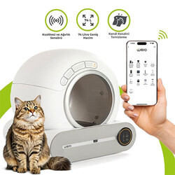 Wero - Wero Akıllı Karbon Filtre Kızılötesi ve Ağırlık Sensörlü Kapalı Otomatik Kedi Tuvaleti 52,5x58x54,3 Cm 65 Lt 