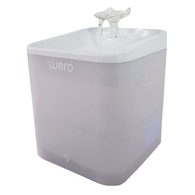 Wero Akıllı Kedi Köpek Su Şelalesi Su Pınarı Su Sebili Otomatik Su Temizleme WiFi Uv 2,2 Lt Beyaz 