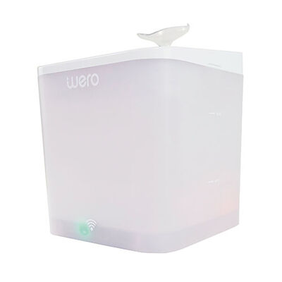 Wero Akıllı Kedi Köpek Su Şelalesi Su Pınarı Su Sebili Otomatik Su Temizleme WiFi Uv 2,2 Lt Beyaz 