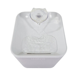 Wero Akıllı Kedi Köpek Su Şelalesi Su Pınarı Su Sebili Otomatik Su Temizleme WiFi Uv 2,2 Lt Beyaz - Thumbnail